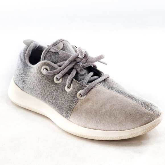 ALLBIRDS Wool Runner Patchwork Gray/White Wool Running Sneakers Shoes - Picture 1 of 8